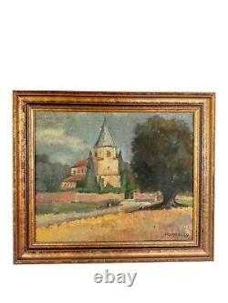 Old Table by Hommel (XX) Signed and Dated 1969 Oil on Canvas Religious Church
