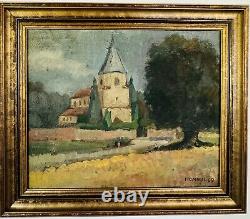 Old Table by Hommel (XX) Signed and Dated 1969 Oil on Canvas Religious Church