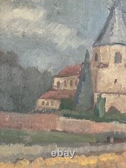Old Table by Hommel (XX) Signed and Dated 1969 Oil on Canvas Religious Church