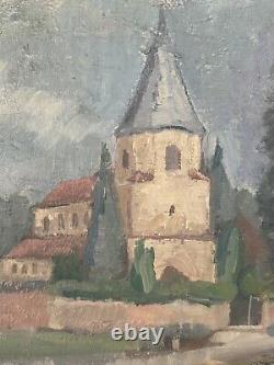 Old Table by Hommel (XX) Signed and Dated 1969 Oil on Canvas Religious Church