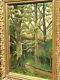 Old Tableau Signed Landscape Sous Bois. Oil Painting On Canvas.