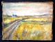 Old Landscape Painting Of The Brittany Countryside Pouldu, Signed By Louis Cazals (1912-1995)