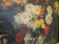 Old large painting, Still Life, oil on canvas