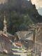 Old Oil On Canvas Italian School Landscape Signed 55 X 38 Cm