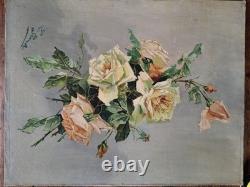 Old oil on canvas Rose Grimaldi sign