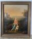 Old Oil On Canvas, Virgin And Child Jesus, Likely An Old Relining