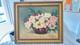 Old Oil On Canvas Floral Bouquet Signed E. V. Ribi&egrave;re 44 &times; 37 Cm