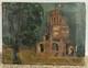 Old Oil On Canvas, Signed, French School, 19th-20th Century, Abbey Of Marseille