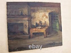 Old oil on canvas signed by Denis BRUNAUD from the 1950s