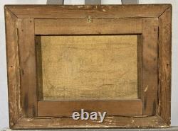 Old oil on canvas signed from the 19th century Dutch School original frame