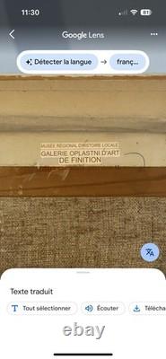 Old oil on canvas signed landscape from the North or East Russian School