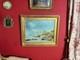 Old Oil On Canvas Signed, Lively Marine Scene, Boat, Ocean, Wreck