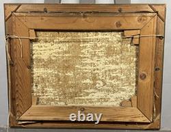 Old oil on canvas signed mountain landscape Swiss or German School