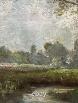 Old oil on panel French School Barbizon entourage of DIAZ DE LA PEÑA
