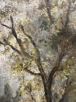 Old oil on panel French School Barbizon entourage of DIAZ DE LA PEÑA