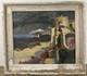 Old Oil On Panel. Presumed View Of The Basque Country, Biarritz, France