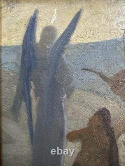 Old oil on panel, The Apparition, Symbolism, by Maurice Denis / Nabis
