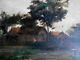 Old Oil On Panel Painting Berry Indre The Vegetable Garden Farm