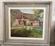 Old Oil On Panel Signed C. Guy, Pastoral Scene, French Countryside