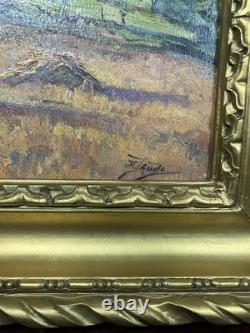 Old oil on panel signed Impressionism Post-Impressionism France