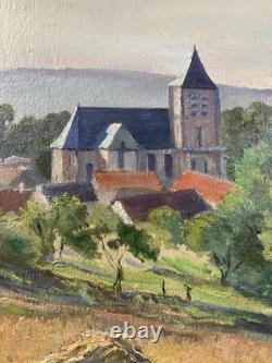 Old oil on panel signed Impressionism Post-Impressionism France