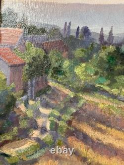 Old oil on panel signed Impressionism Post-Impressionism France