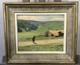 Old Oil On Panel Signed Maxime, Landscape Set In A Forest On The Back