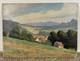 Old Oil On Panel Signed Landscape Mention Saint George French School
