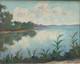 Old Oil On Panel, Signed Lower Right, Post-impressionist Landscape