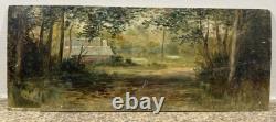 Old oil on panel the bocage Nantes Marais Poitevin Guérande