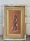 Old Oil On Wood Panel, Framed, Signed Musketeer, 19th Century
