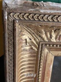 Old oil painting 18th 19th century portrait of a woman receiving communion Wooden key frame