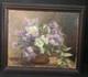 Old Oil Painting Still Life Lilacs Signed Impressionist 19th Century