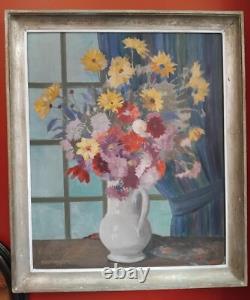 Old oil painting on canvas