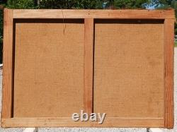 Old oil painting on canvas