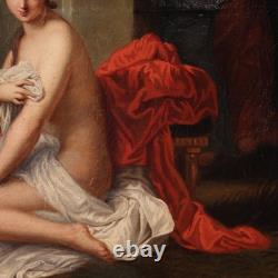 Old oil painting on canvas Suzanne and the Elders 18th century
