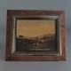 Old Oil Painting On Canvas Landscape/pasture From The 19th Century #d3#