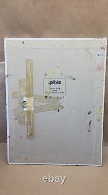 Old oil painting on canvas mounted on cardboard, portrait of a man's face, 27 cm x 35 cm
