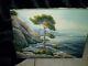 Old Oil Painting On Canvas Signed
