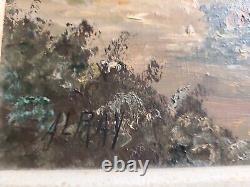 Old oil painting on canvas signed ALRAY