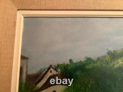 Old oil painting on canvas signed Antcher