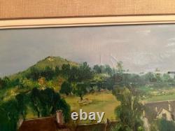 Old oil painting on canvas signed Antcher