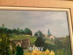 Old oil painting on canvas signed Antcher