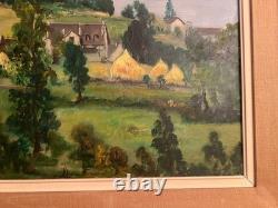 Old oil painting on canvas signed Antcher