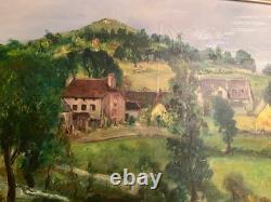 Old oil painting on canvas signed Antcher