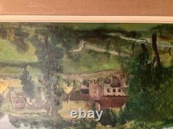 Old oil painting on canvas signed Antcher