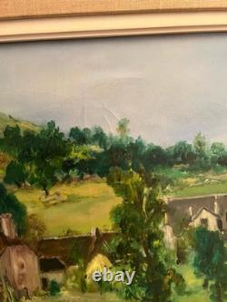 Old oil painting on canvas signed Antcher