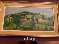Old oil painting on canvas signed Antcher