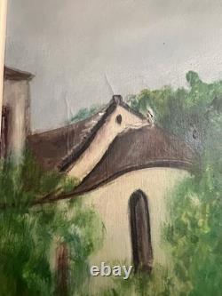 Old oil painting on canvas signed Antcher