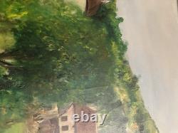 Old oil painting on canvas signed Antcher